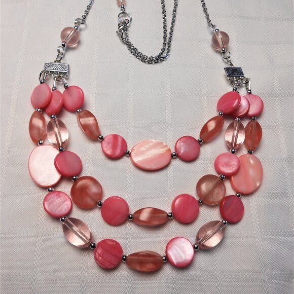 Valiumium Jewelry - No740 Handmade necklace, bracelet and earrings with polished stones